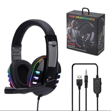 Colorful Glow LED Light Computer Headphones