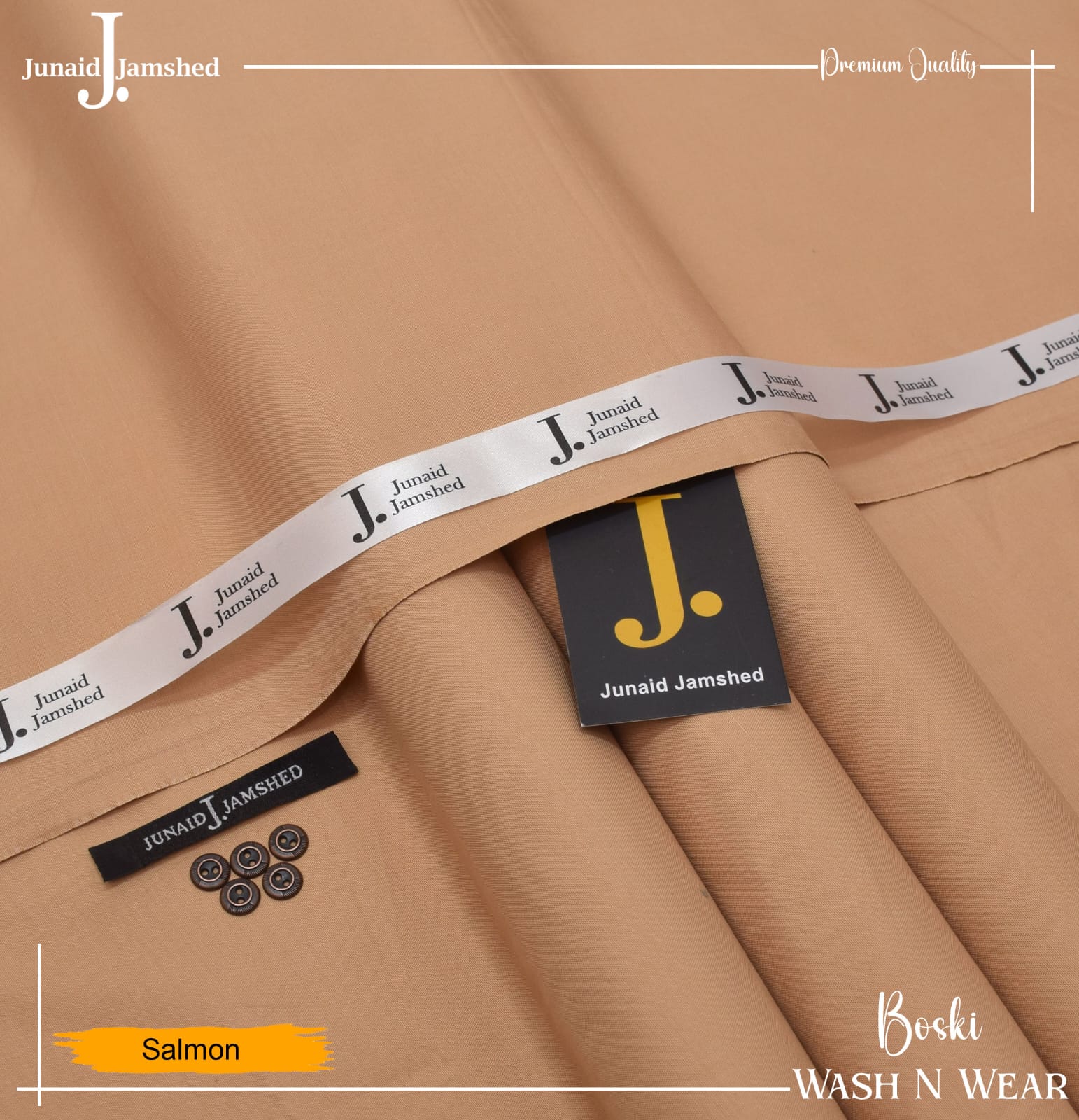 Junaid Jamsheed Men Cloths - Salmon
