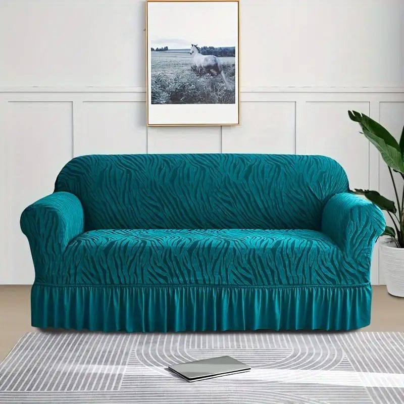 Zebra Sofa Covers - Green