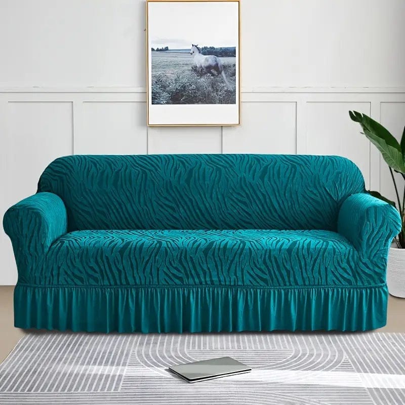 Zebra Sofa Covers - Green