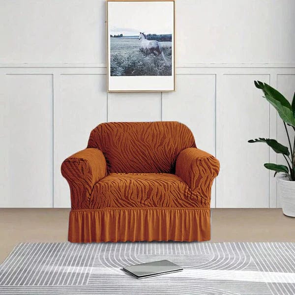 Zebra Sofa Cover - Brown