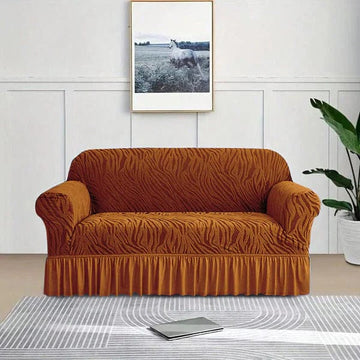 Zebra Sofa Cover - Brown