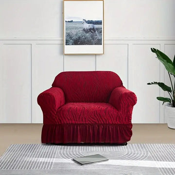 Zebra Sofa Covers - Mahroon