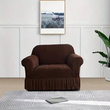 Zebra Sofa Covers - Dark Brown