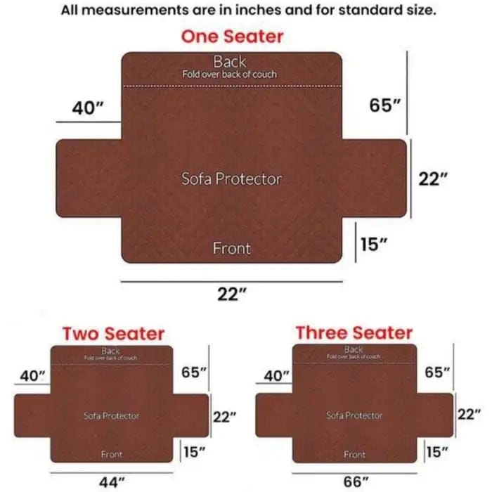 Korean Sofa Cover - Maroon