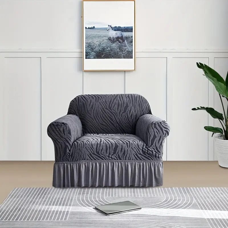 Zebra Sofa Covers - Grey