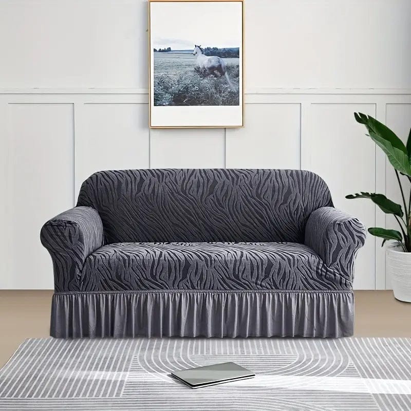 Zebra Sofa Covers - Grey
