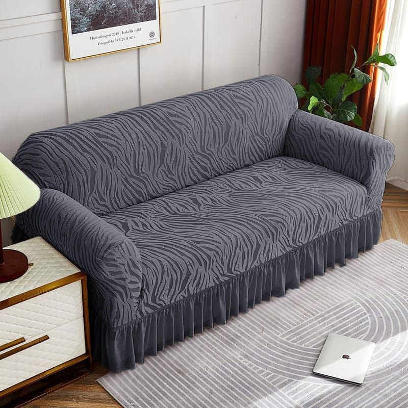 Zebra Sofa Covers - Grey