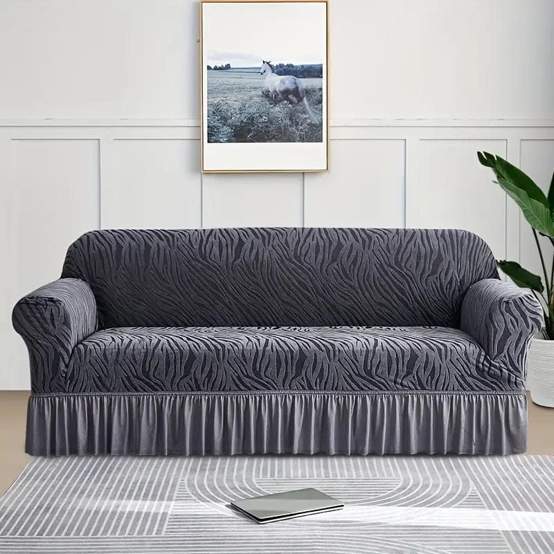 Zebra Sofa Covers - Grey